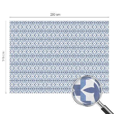 Matinė plėvelė langams su vitražo efektu Mėlyna mozaika