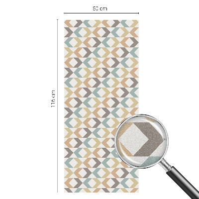 Pieninė plėvelė langams su raštu Geometriniai rombai