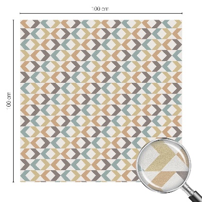 Pieninė plėvelė langams su raštu Geometriniai rombai