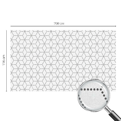 Matinė klijuojama plėvelė langams Taškuoti rombai