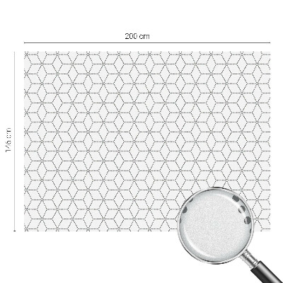 Matinė klijuojama plėvelė langams Taškuoti rombai