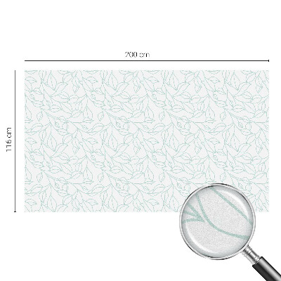 Nepermatoma plėvelė langams Subtilūs lapai