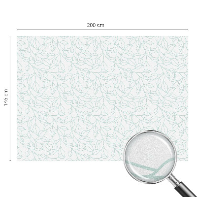 Nepermatoma plėvelė langams Subtilūs lapai