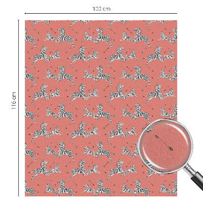 Nepermatoma plėvelė langams Zebro motyvas