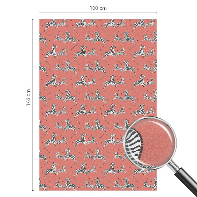 Nepermatoma plėvelė langams Zebro motyvas