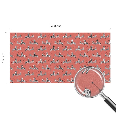 Nepermatoma plėvelė langams Zebro motyvas