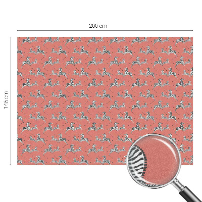 Nepermatoma plėvelė langams Zebro motyvas