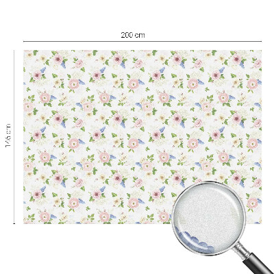 Pieninė plėvelė langams su raštu Gėlių raštas