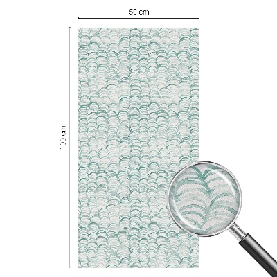 Matinė plėvelė langams su vitražo efektu Žalioji banga