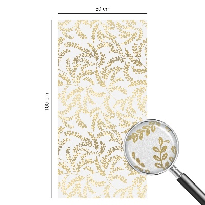 Matinė plėvelė langams su vitražo efektu Augalų raštas