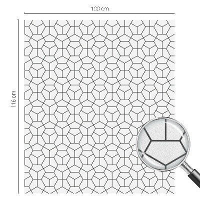 Pieninė plėvelė langams su raštu Geometriniai kubai