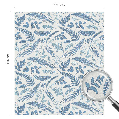 Nepermatoma plėvelė langams Botaninis raštas