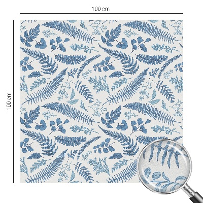 Nepermatoma plėvelė langams Botaninis raštas