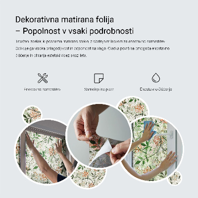 Plėvelė langams privatumui vitražas Pastelinis languotas