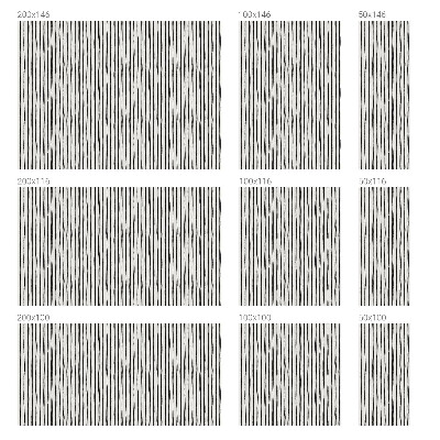 Matinė klijuojama plėvelė langams Vertikalios juostos