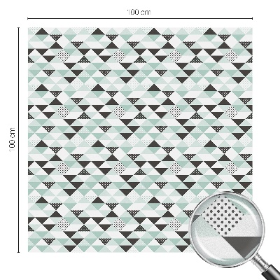 Nepermatoma plėvelė langams Trikampiai raštai