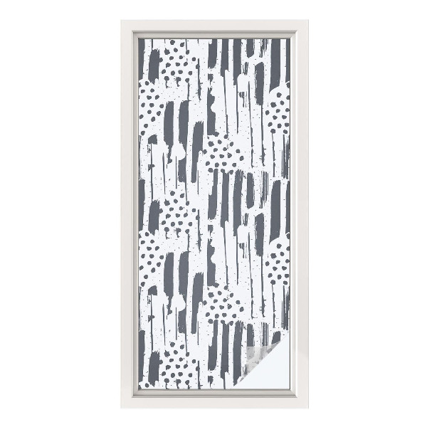 Pieninė plėvelė langams su raštu Juostelės ir taškeliai