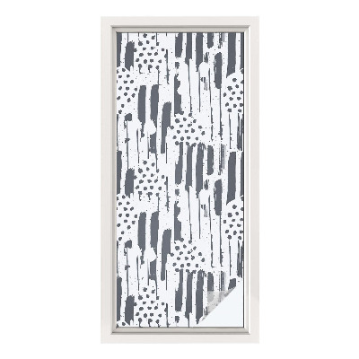 Pieninė plėvelė langams su raštu Juostelės ir taškeliai