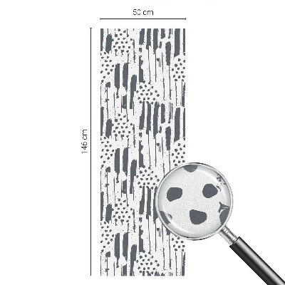 Pieninė plėvelė langams su raštu Juostelės ir taškeliai