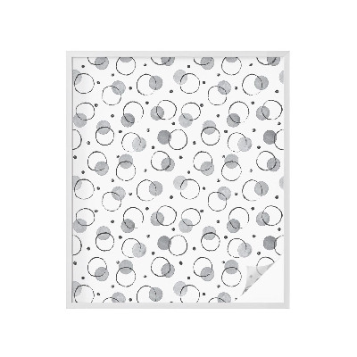 Matinė plėvelė langams su vitražo efektu Pilki ratai