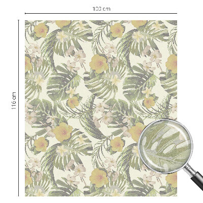 Matinė klijuojama plėvelė langams Tropinė tema