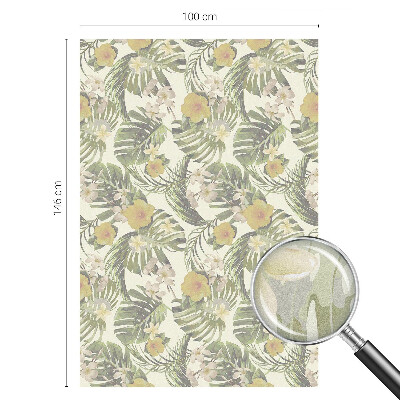 Matinė klijuojama plėvelė langams Tropinė tema