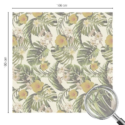 Matinė klijuojama plėvelė langams Tropinė tema