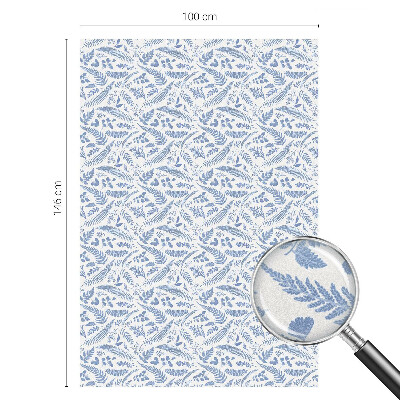 Matinė plėvelė langams su vitražo efektu Paparčio lapai