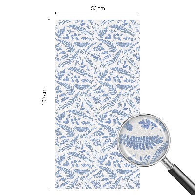 Matinė plėvelė langams su vitražo efektu Paparčio lapai