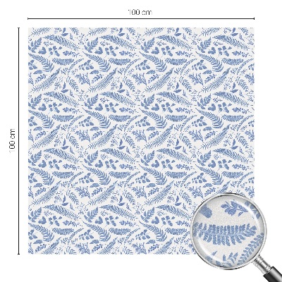 Matinė plėvelė langams su vitražo efektu Paparčio lapai