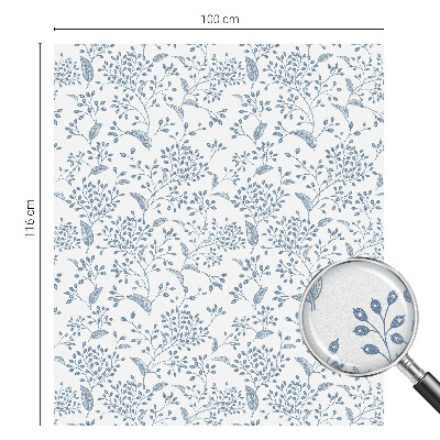 Nepermatoma plėvelė langams Augalų motyvas