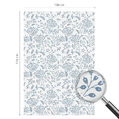 Nepermatoma plėvelė langams Augalų motyvas