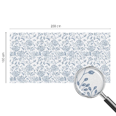 Nepermatoma plėvelė langams Augalų motyvas