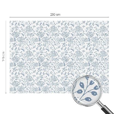 Nepermatoma plėvelė langams Augalų motyvas