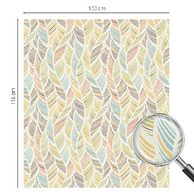 Matinė plėvelė langams su vitražo efektu Vaivorykštės plunksnos