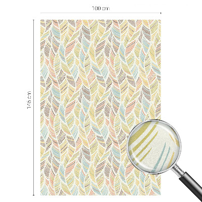 Matinė plėvelė langams su vitražo efektu Vaivorykštės plunksnos