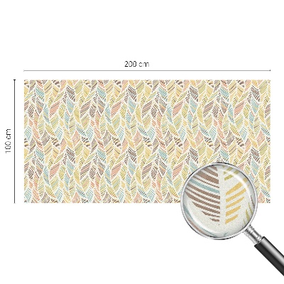 Matinė plėvelė langams su vitražo efektu Vaivorykštės plunksnos