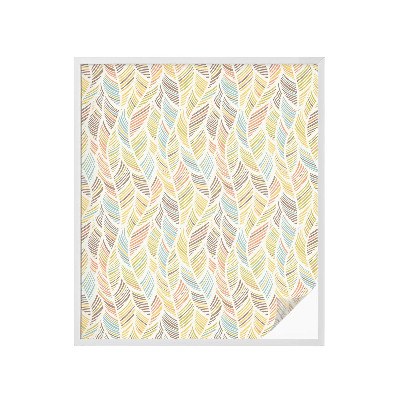 Matinė plėvelė langams su vitražo efektu Vaivorykštės plunksnos