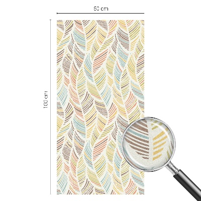 Matinė plėvelė langams su vitražo efektu Vaivorykštės plunksnos