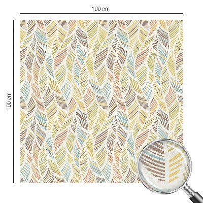 Matinė plėvelė langams su vitražo efektu Vaivorykštės plunksnos