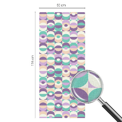 Plėvelė langams privatumui vitražas Spalvingi raštai