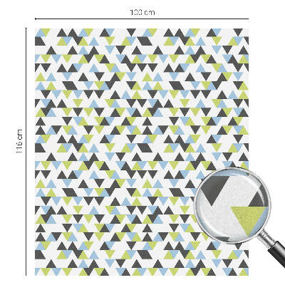 Matinė klijuojama plėvelė langams Geometriniai trikampiai