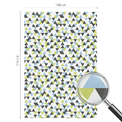 Matinė klijuojama plėvelė langams Geometriniai trikampiai