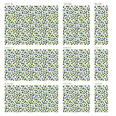 Matinė klijuojama plėvelė langams Geometriniai trikampiai