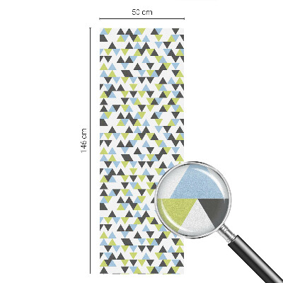 Matinė klijuojama plėvelė langams Geometriniai trikampiai
