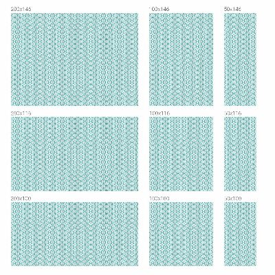 Nepermatoma plėvelė langams Ovali simetrija