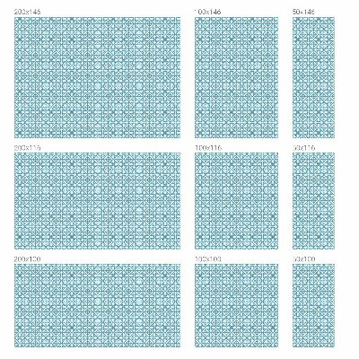 Plėvelė langams privatumui vitražas Mėlyni papuošalai