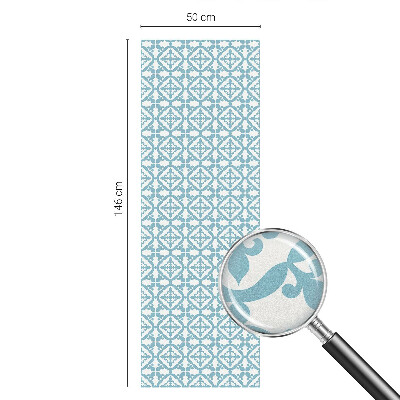 Plėvelė langams privatumui vitražas Mėlyni papuošalai