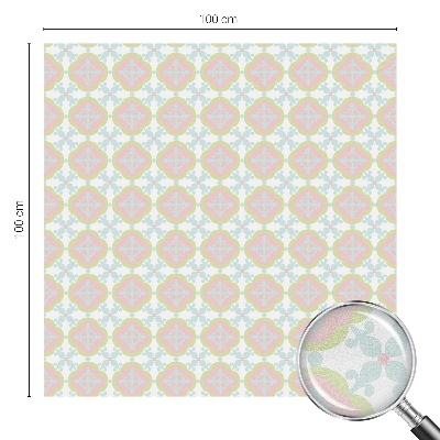 Matinė klijuojama plėvelė langams Pastelinis ornamentas