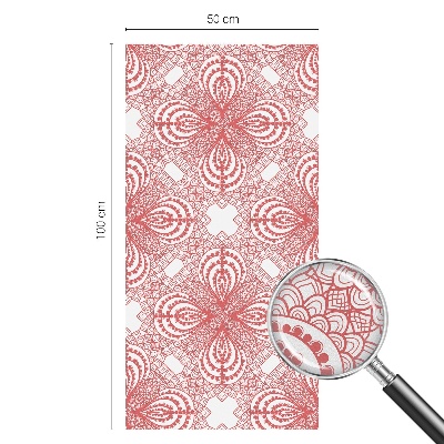 Matinė plėvelė langams su vitražo efektu Nėrinių raštai